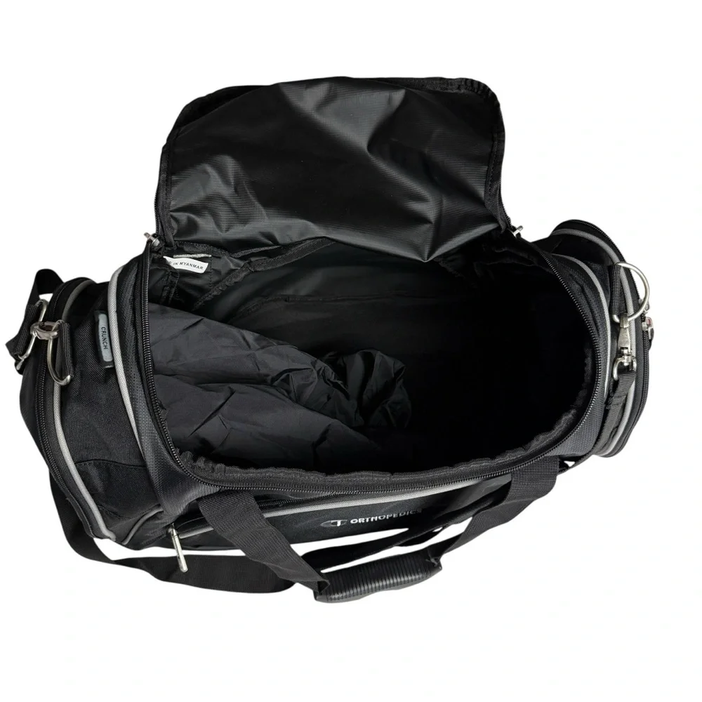 OGIO Crunch Duffle Bag In Black Has An Embroidery Luggage Travel Gym Workout NEW